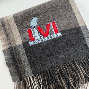 Super Bowl LVI Los Angeles Rams vs Cincinnati Bengals Scarf w/Super Bowl Patch